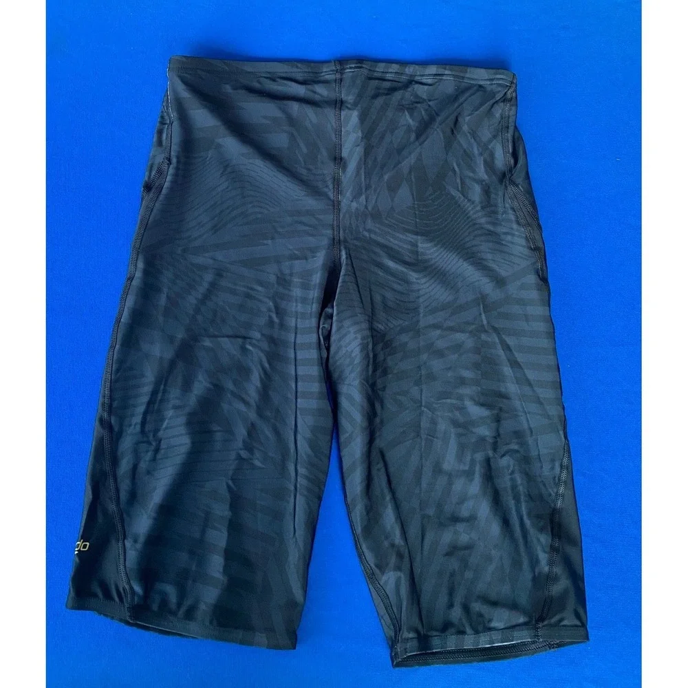 Speedo Eco Pro LT Swim Jammers Mens 32 Deep Storm Anthracite UPF 50+ NEW